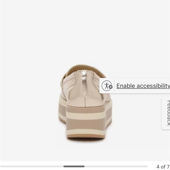Dolce Vita Gold Platform Shoes with Slip-On Design - Picture 4 of 5